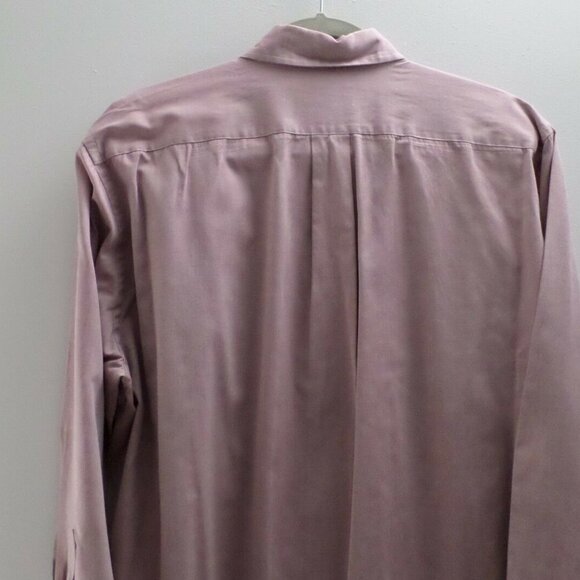 L.L.Bean Purple Long Sleeve Button Front Shirt - Picture 3 of 7